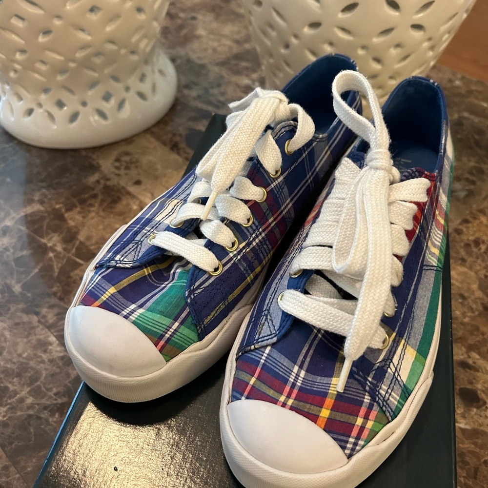Ralph Lauren Double RL Blue and Red Sneakers - Picture 5 of 5